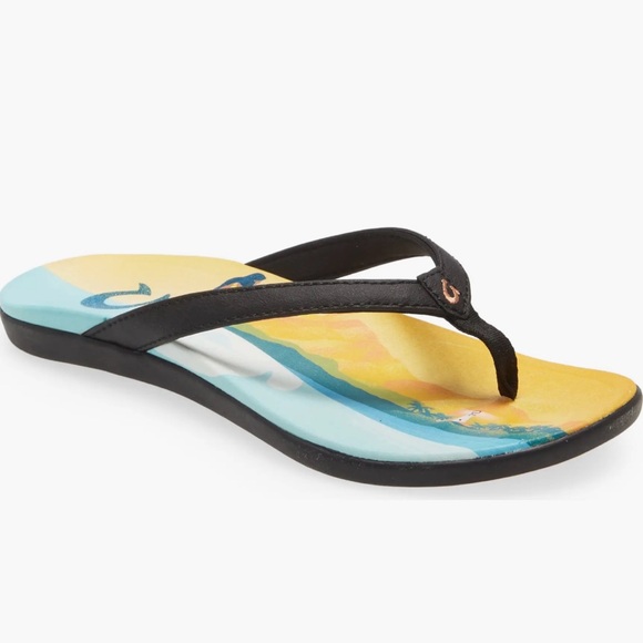 OluKai Ho’opio Pae Flip Flops Sandals - Picture 11 of 11